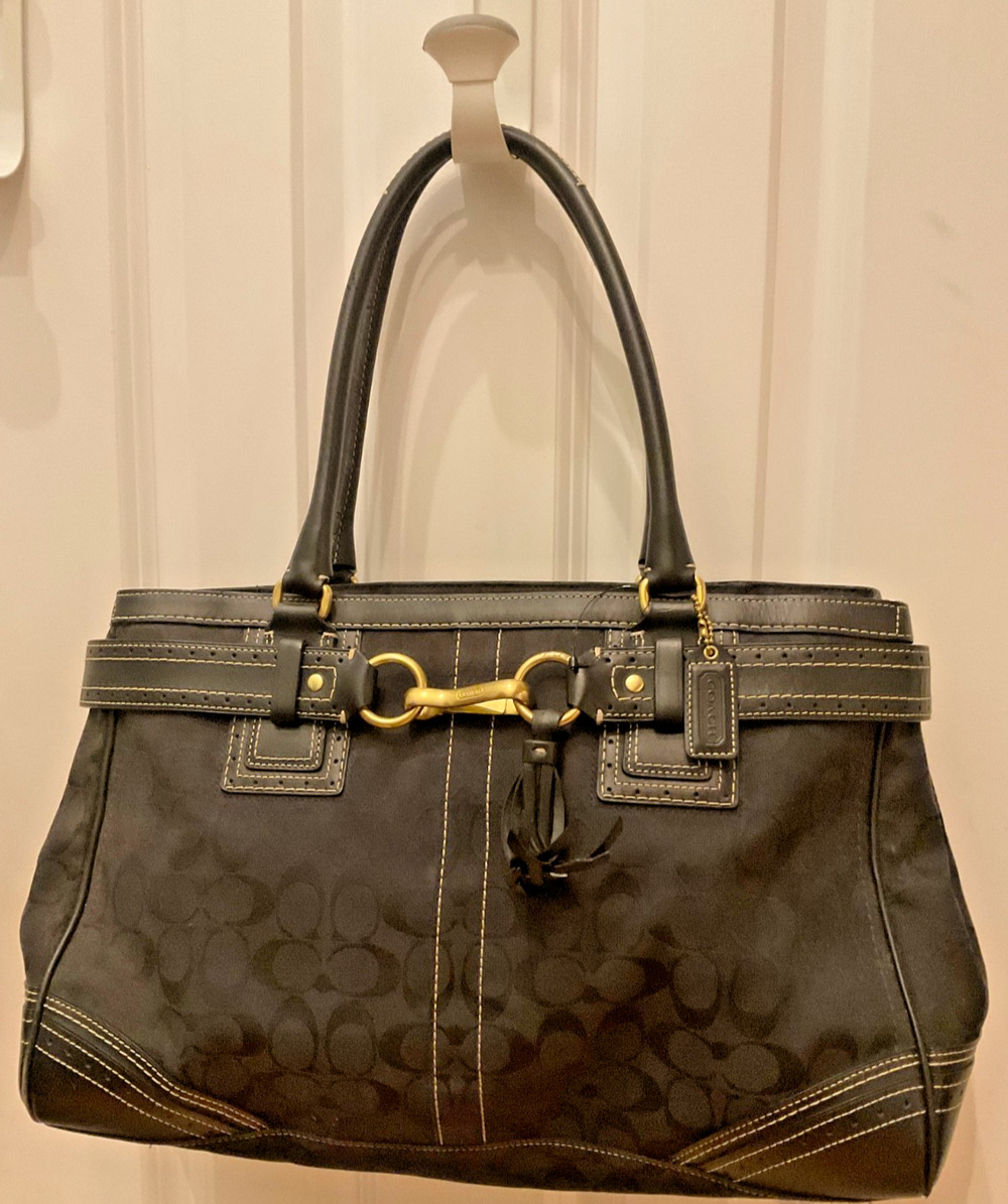 🖤 Coach Hamptons Signature Horsebit Carryall Tote 🖤
